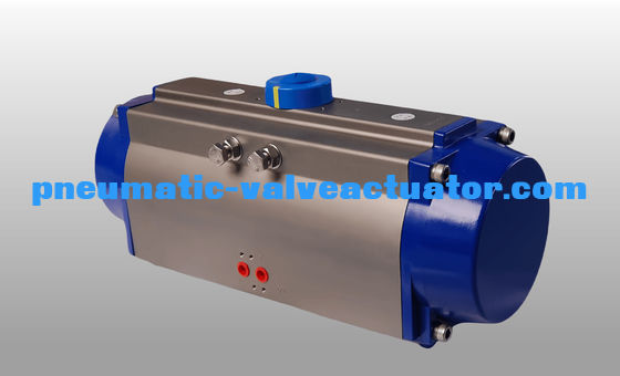 Berat berat 90 derajat Rak dan Pinion Pneumatic Actuator Stop Adjustable Untuk Katup