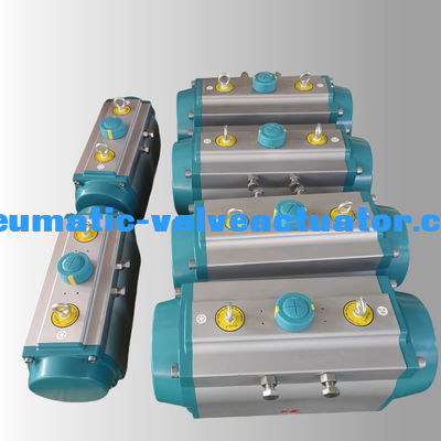 Separuh putaran Compact Rack And Pinion Type Actuator Double Action Spring Return
