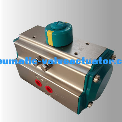 Aluminium Rack And Pinion Pneumatic Actuator Aksi Ganda Aksi Tunggal Aksi Rotary Actuator