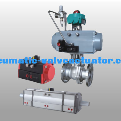 90 derajat Rotary Pneumatic Rack Dan Pinion Actuator Untuk Ventil Aksi