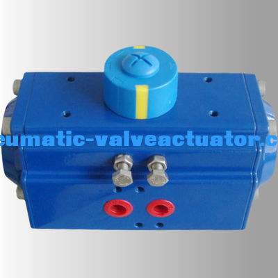 Rack And Pinion Pneumatic Actuator Dengan PTFE Coating Blue Actuator