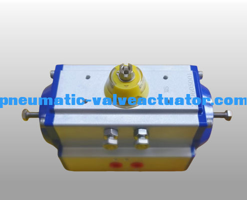 Rack And Pinion Air Pneumatic Actuator Dengan Sekrup Tutup Tingkat Aktuator yang disesuaikan